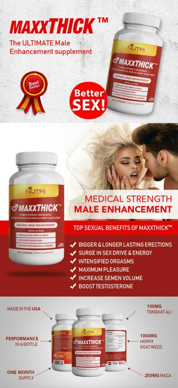 Nutra Botanics RealMan 60 Capsules + MaxxThick (60’s Capsules) - 1 Plus ...